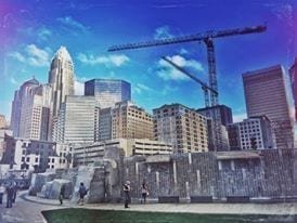City view from Romare Bearden Park