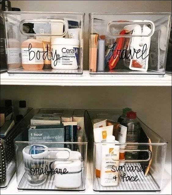 Declutter your home by organizing linen closets