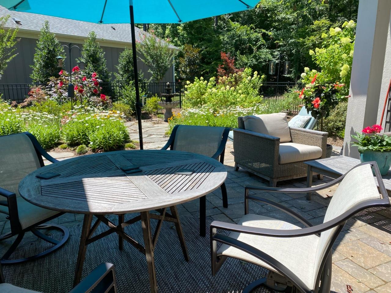 Private patio at 2342 Wesley Landing
