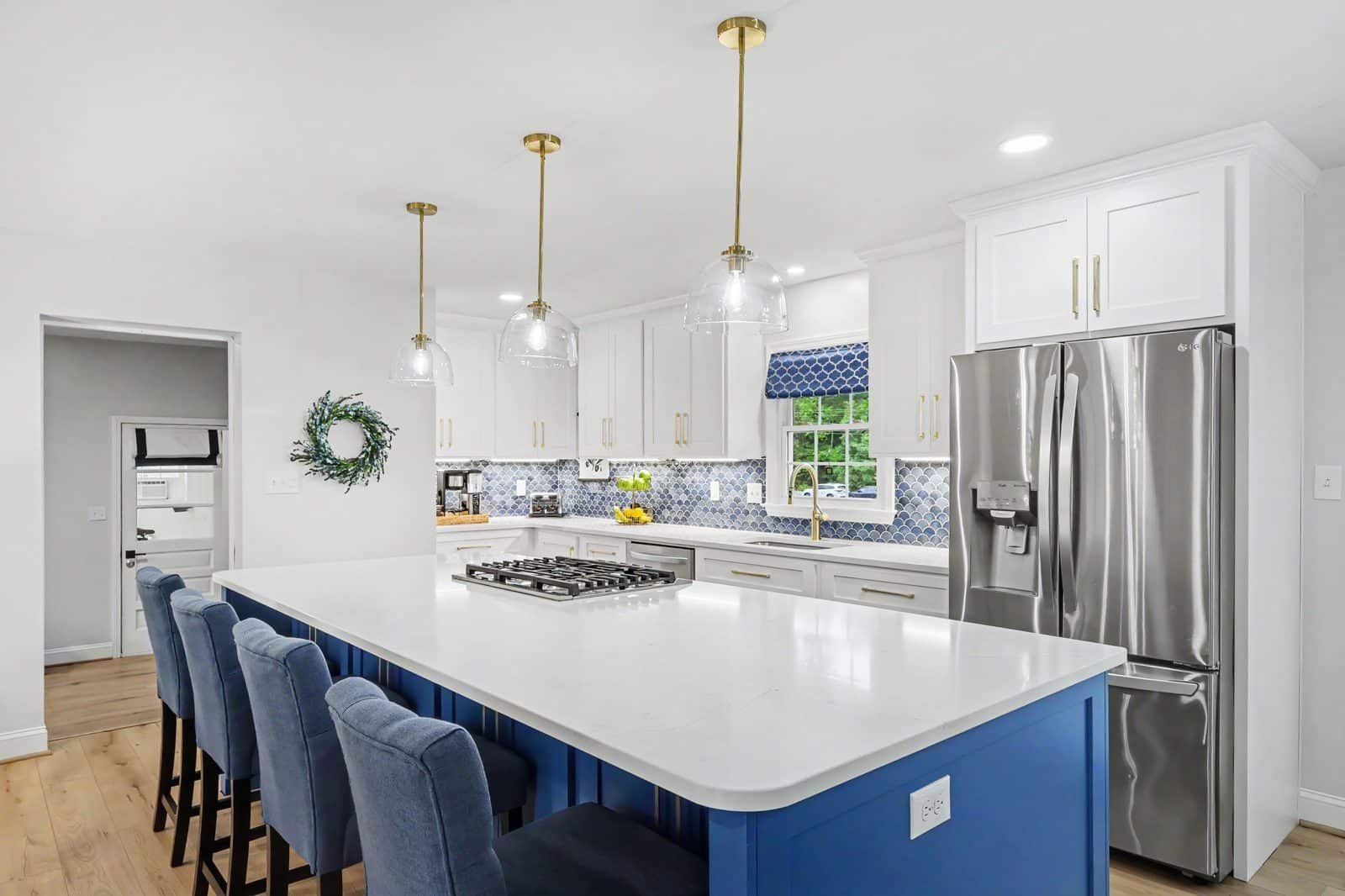 Custom kitchen overview at 1070 Legion Club Road Salisbury NC