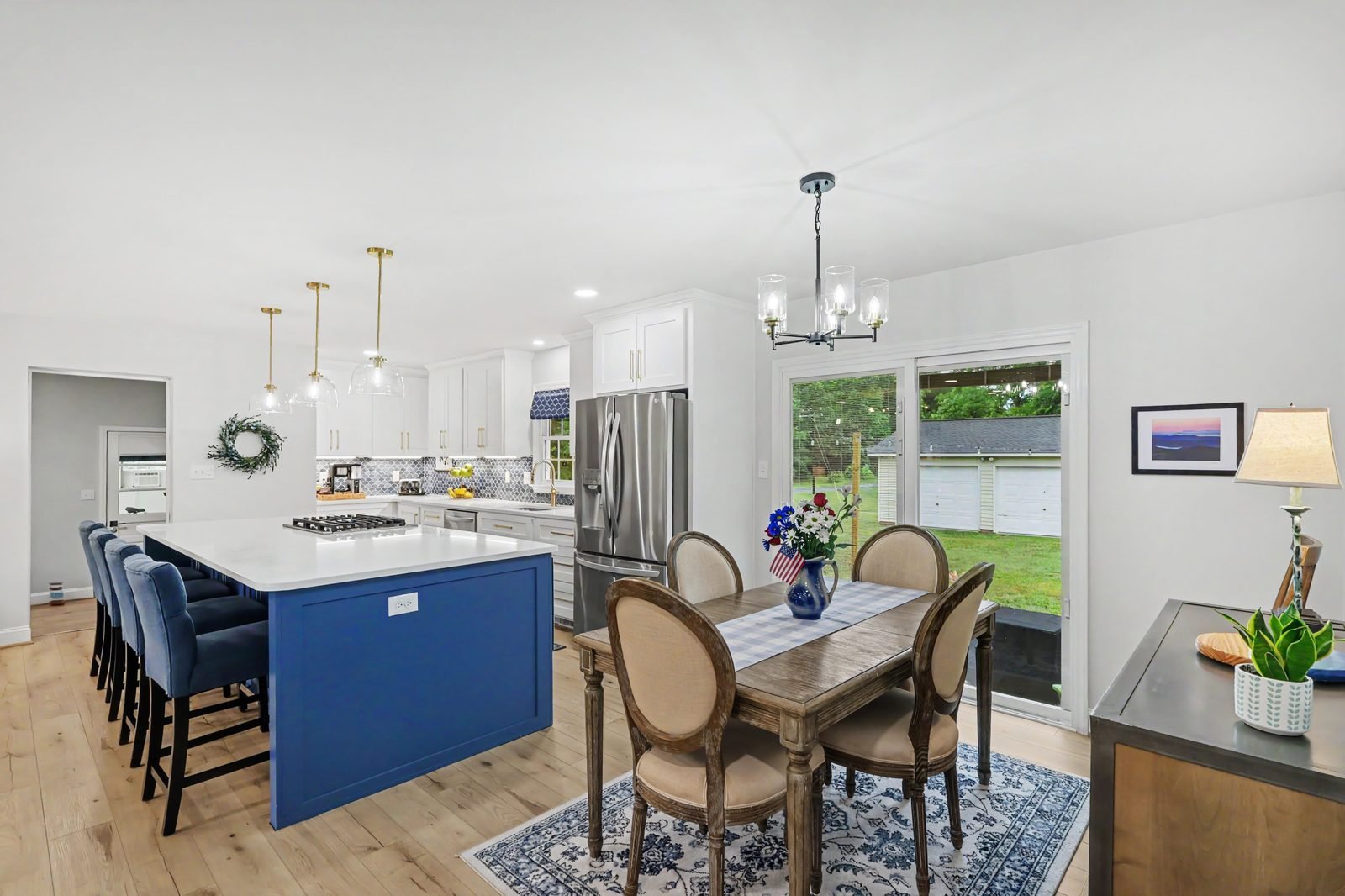 Dining room to kitchen view at 1070 Legion Club Road Salisbury NC