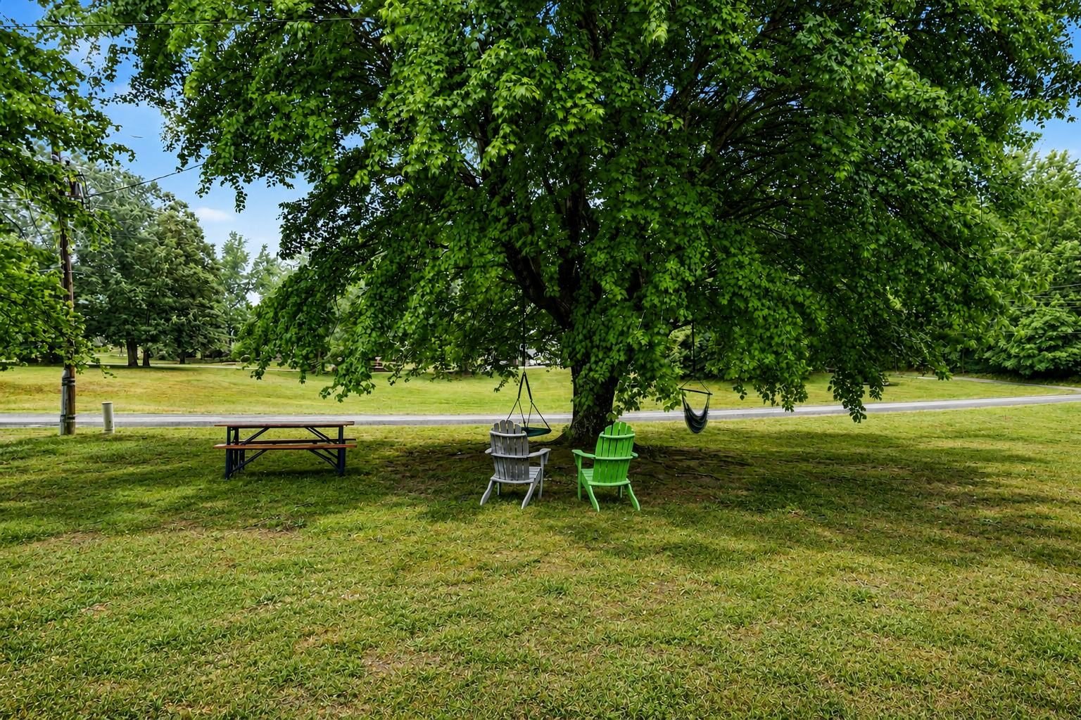 Tree lawn and workshop access at 1070 Legion Club Road Salisbury NC