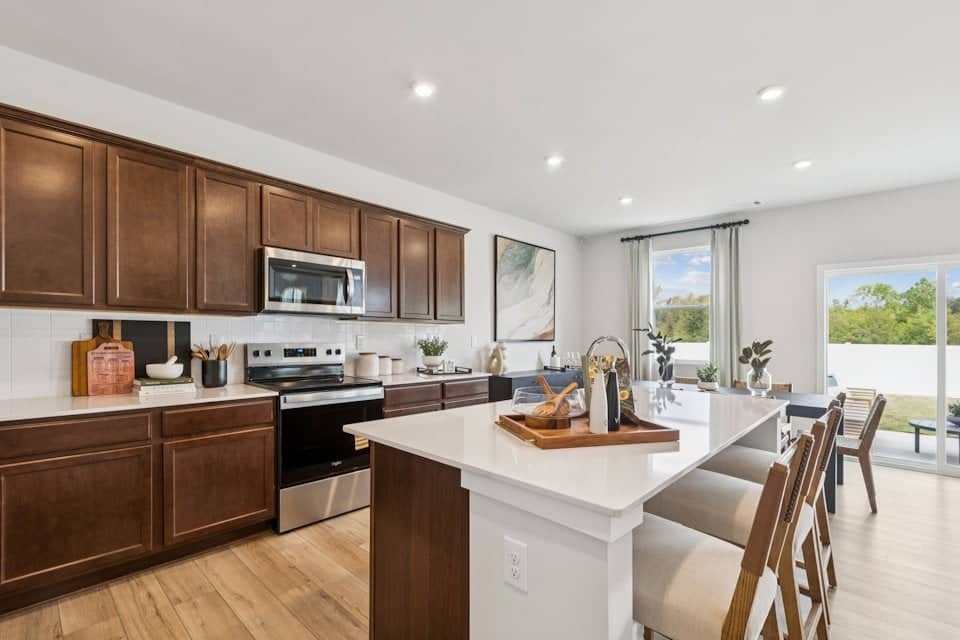 Model home kitchen at Meadow Creek Village Meadow Creek Village model home kitchen Locust NC